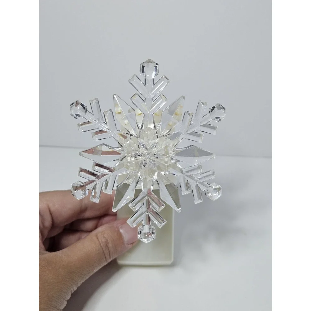 Bath & Body Works Snowflake Wallflower Plug In Nightlight Winter Holiday